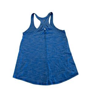 Lululemon Women's Salute The Sun Singlet II Active Tank Top Heathered Blue Sz 4
